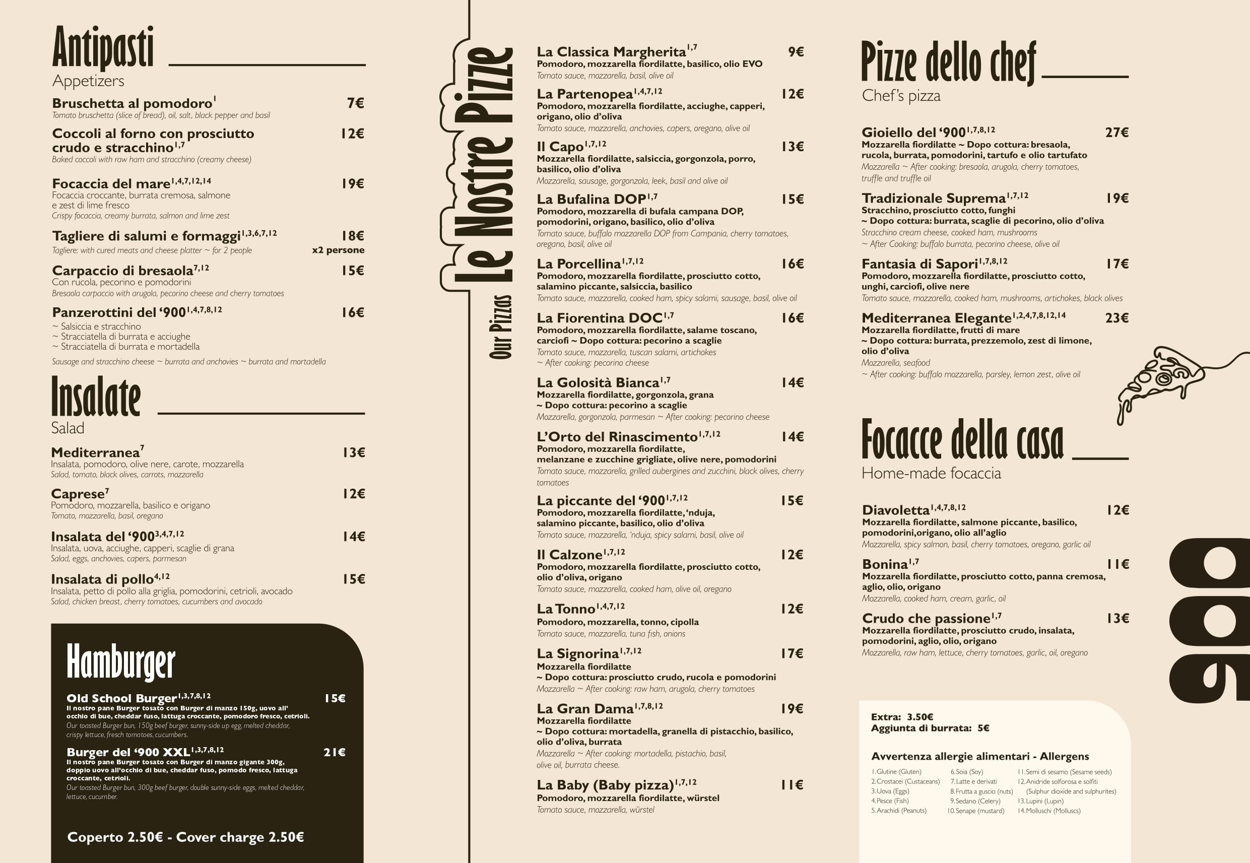 Menu page 1