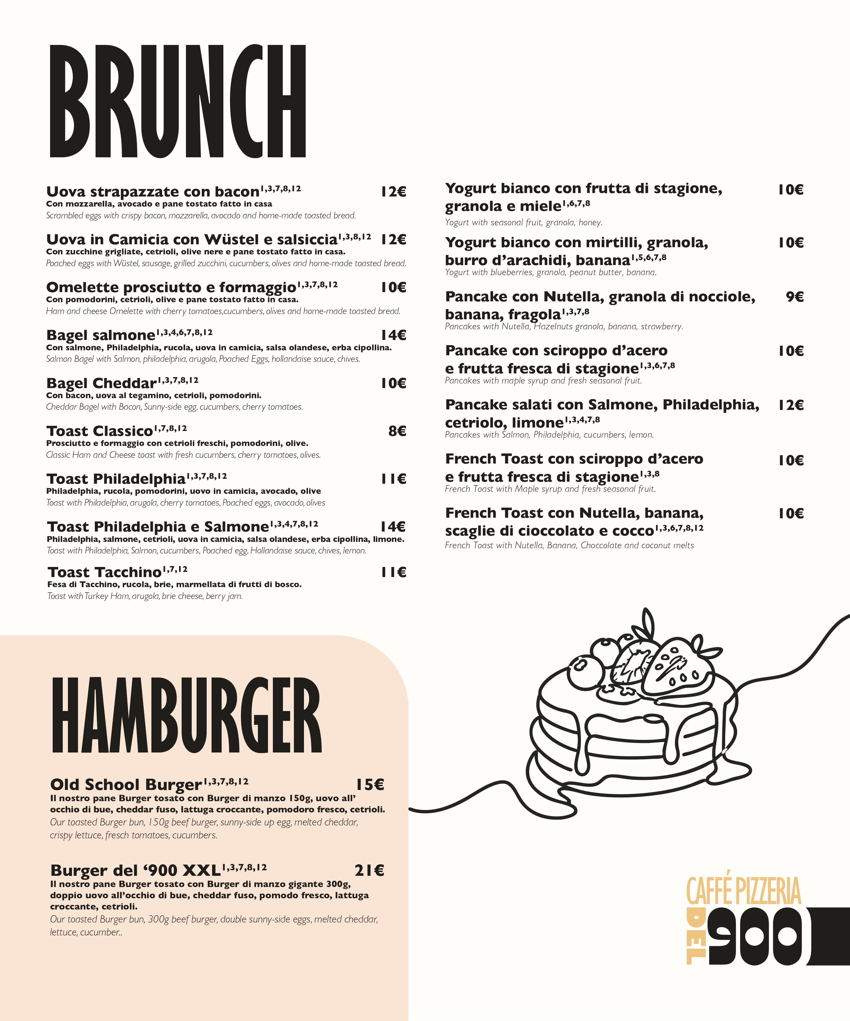 Menu page 1